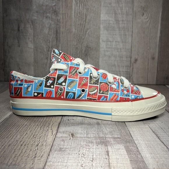 Converse Chuck 70 Frozen Treats Youth Sneakers Soft Red Blue Size 3 A00519F - Picture 8 of 15